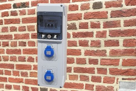 Stroomkasten en veldkasten