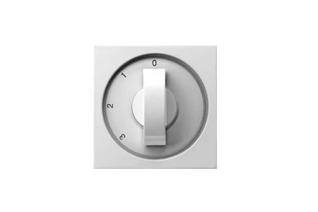 Gira ventilatie afdekking 3-standenschakelaar, zuiverwit glanzend, meerdere symbolen