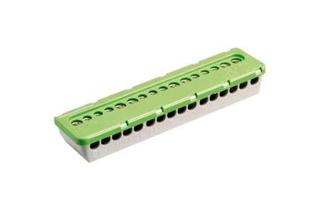 ABB aardblok 7 x 16 mm² en 9 x 6 mm², voor Mistral kast