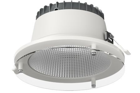 EVO ronde glazen afscherming t.b.v. Ø232mm downlight wit