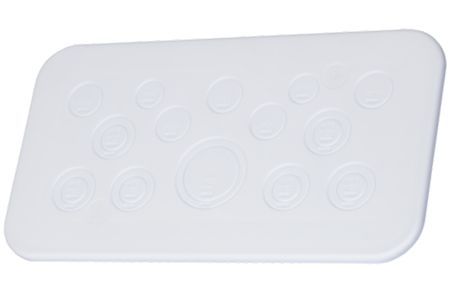 metrische invoerplaat t.b.v. f-tronic FV en VS verdeelkasten (optioneel)