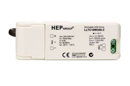 HEP LLTC leddriver DIM, 230V, 350mA, 10W