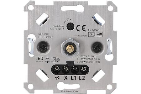 elektronische LED dimmer 3-250W 230V, R, C